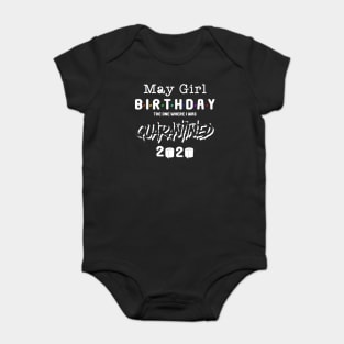 may girl birthday 2020 Baby Bodysuit